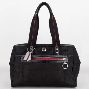 Coach Black Signature Shoulder Bag